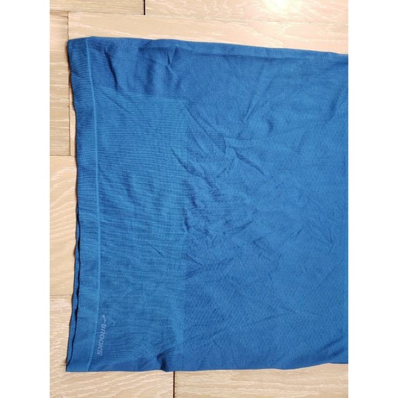 Brooks Men's Drilayer Performance Tech Short Sleeve Shirt Small Blue Stretch Gym - Picture 2 of 8